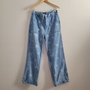 Simple Society Butterfly Wide Leg Jeans